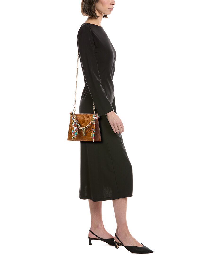 Italian Leather Top Handle Shoulder Bag