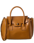 Italian Leather Top Handle Tote