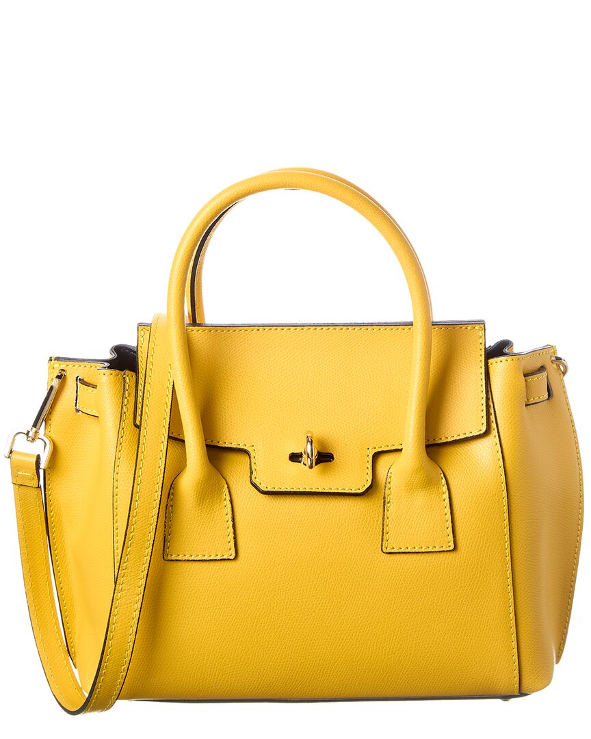 Italian Leather Top Handle Tote