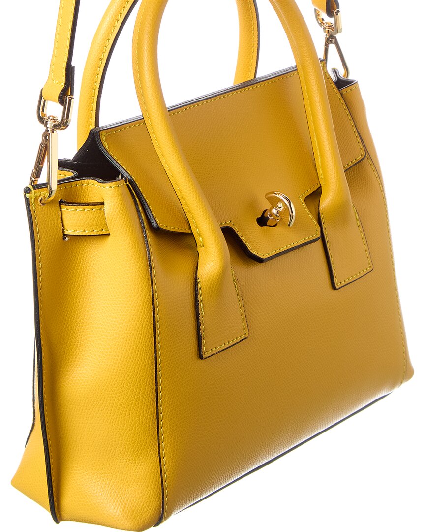 Italian Leather Top Handle Tote