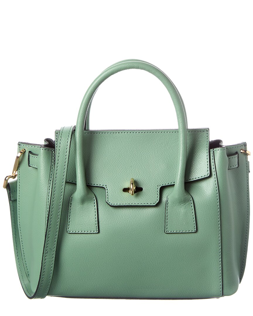 Italian Leather Top Handle Tote