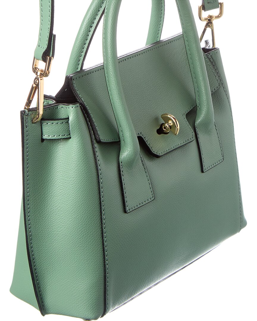 Italian Leather Top Handle Tote