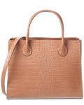 Italian Leather Top Handle Tote