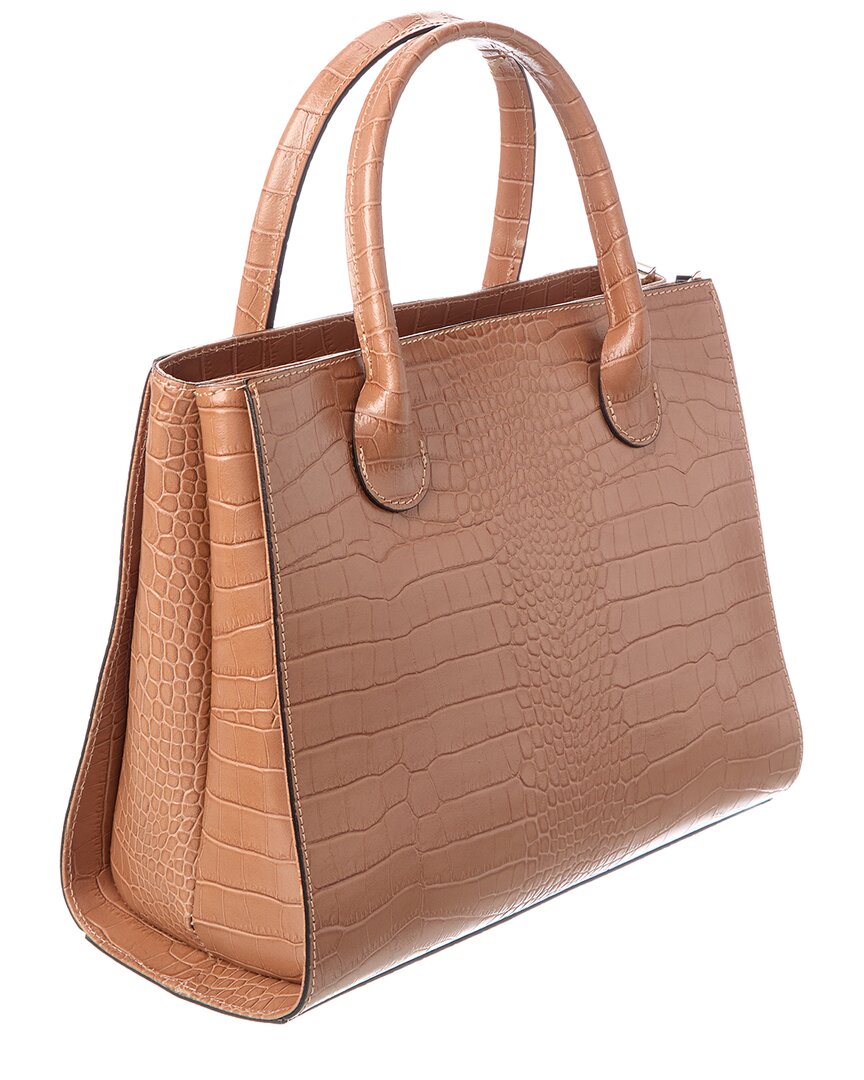 Italian Leather Top Handle Tote