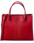 Italian Leather Top Handle Tote