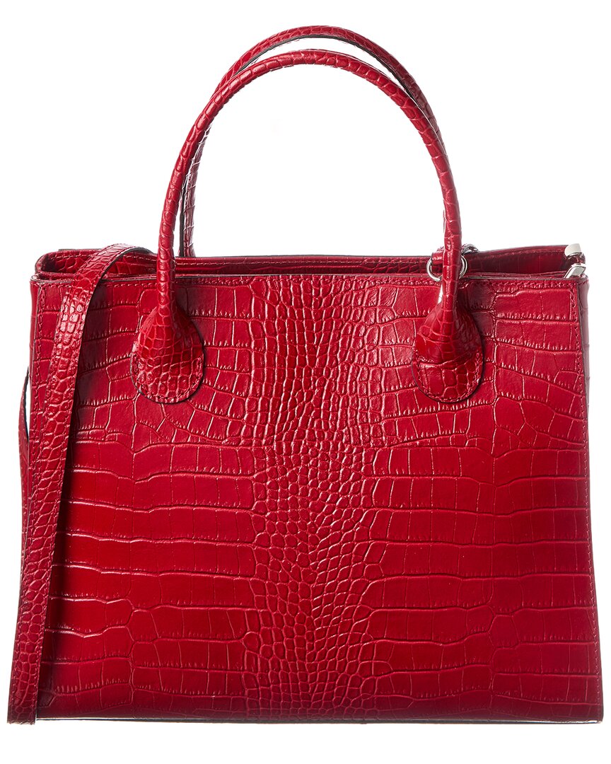Italian Leather Top Handle Tote