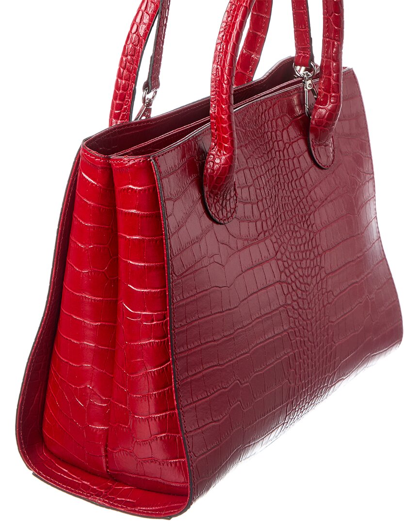 Italian Leather Top Handle Tote