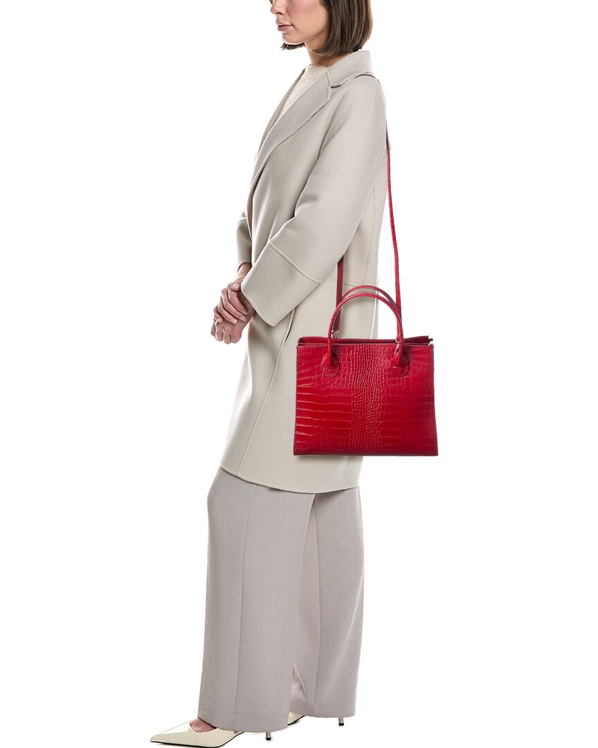Italian Leather Top Handle Tote
