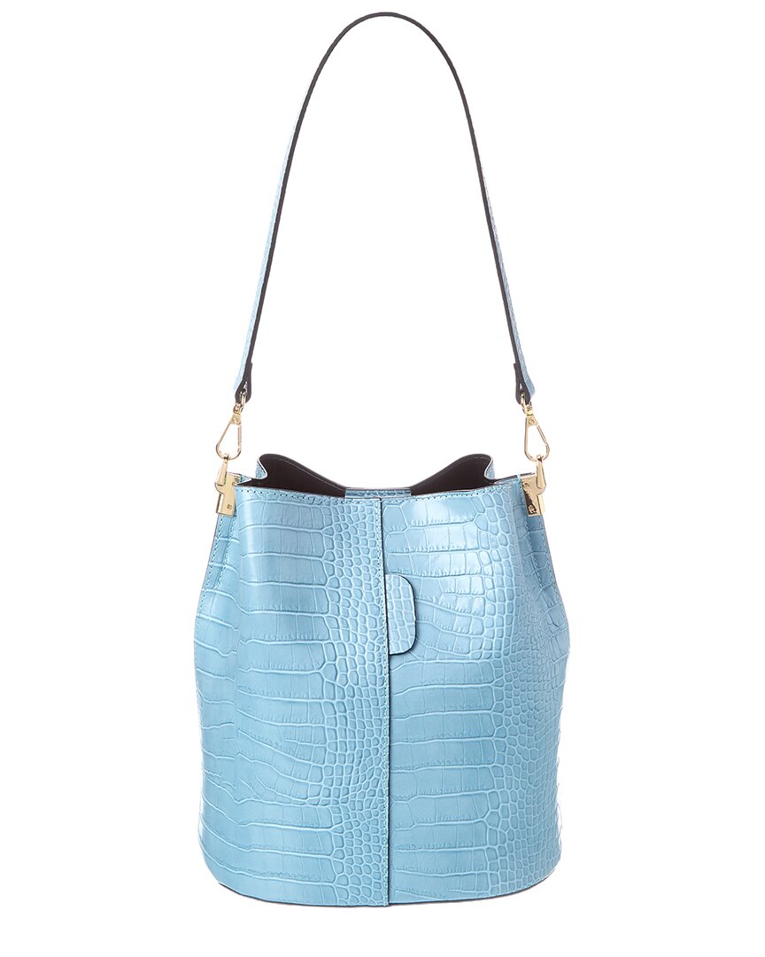 Italian Leather Bucket Bag
