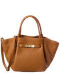Italian Leather Top Handle Tote