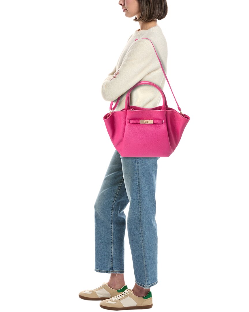 Italian Leather Top Handle Tote