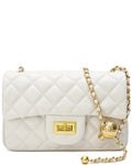 Tiffany & Fred Paris Quilted Sheepskin Leather Crossbody