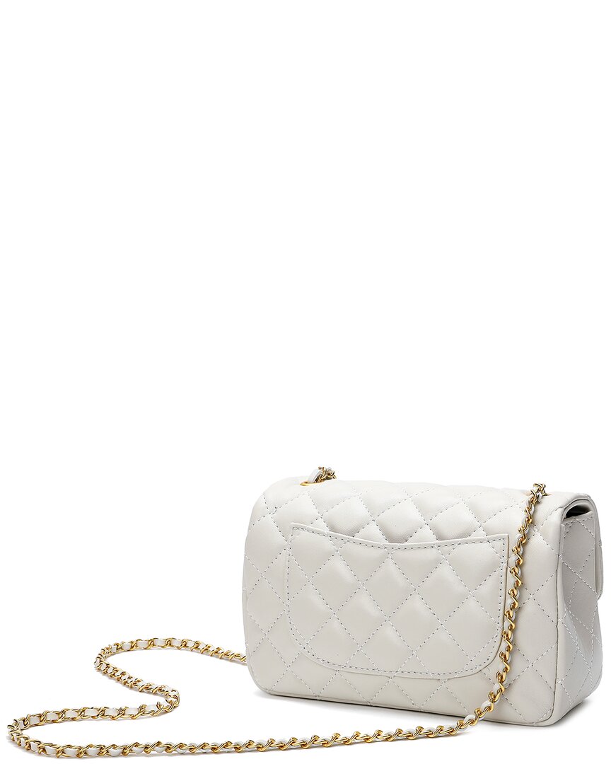 Tiffany & Fred Paris Quilted Sheepskin Leather Crossbody