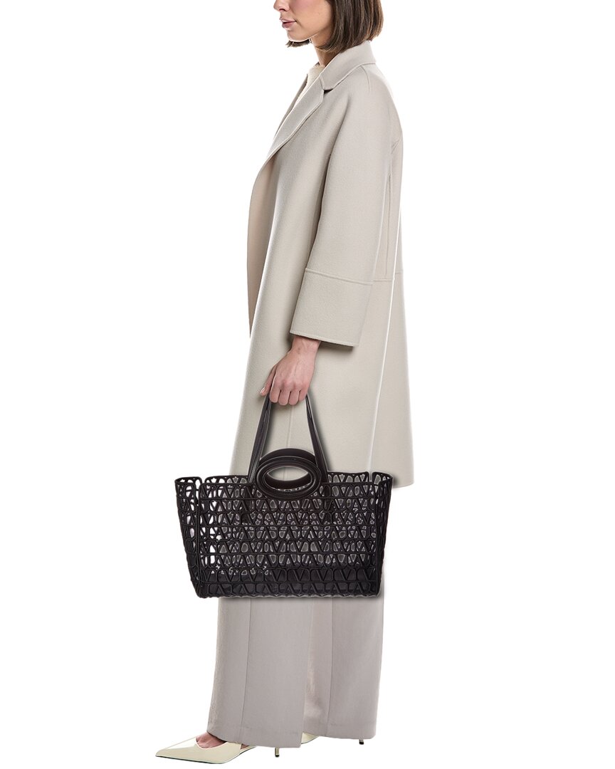 Valentino Vlogo Signature Leather Tote