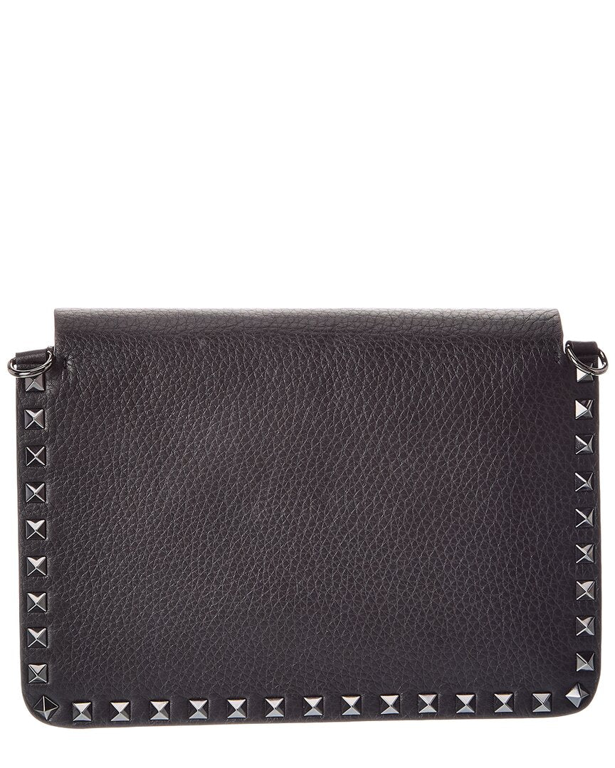 Valentino Rockstud Grainy Leather Shoulder Bag
