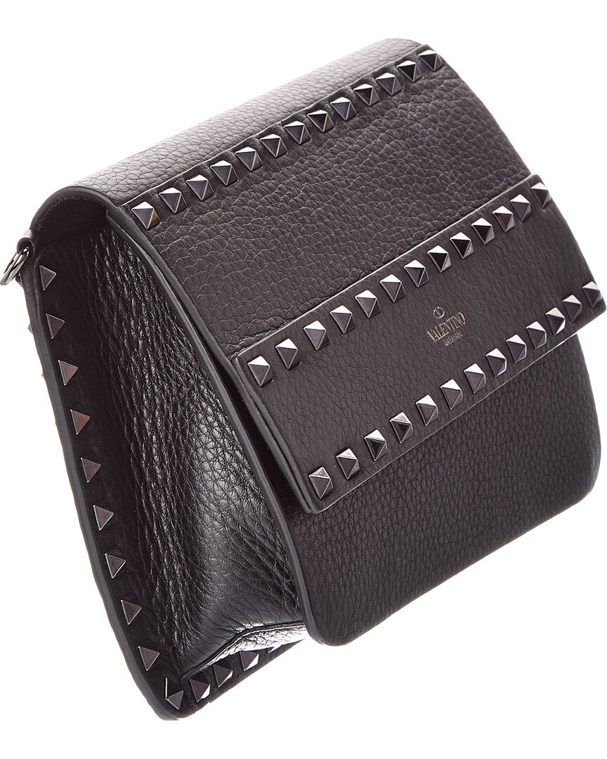 Valentino Rockstud Grainy Leather Shoulder Bag