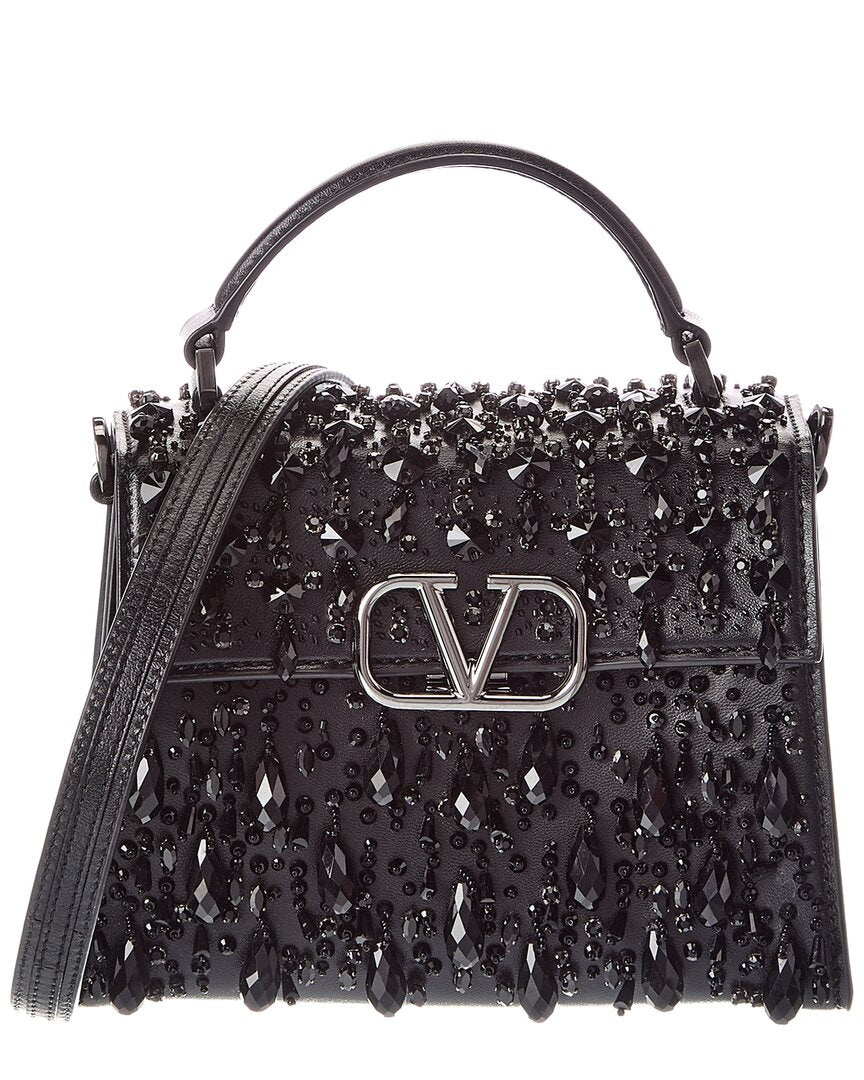 Valentino Vlogo Signature Leather Crossbody