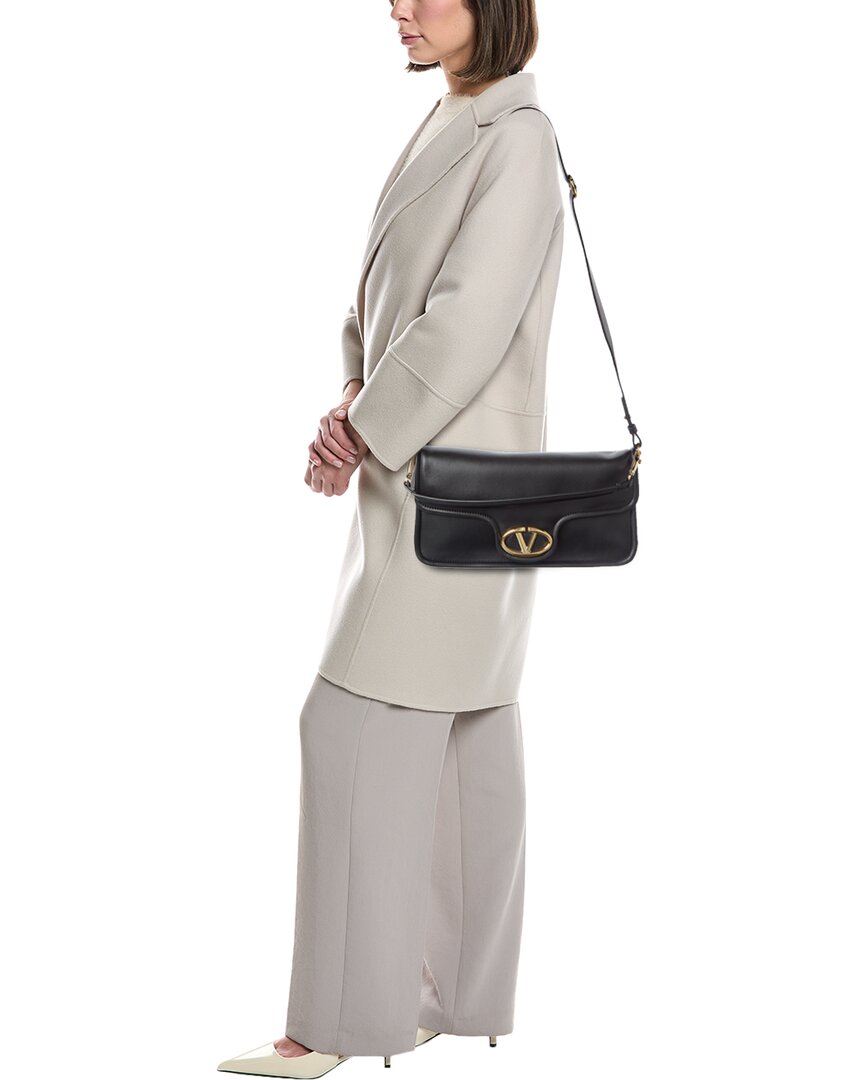 Valentino Vlogo Signature Leather Shoulder Bag