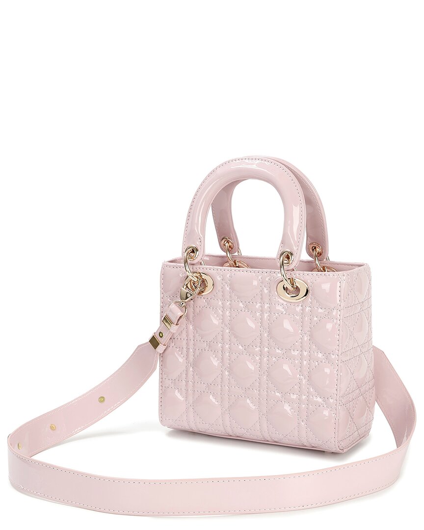 Tiffany & Fred Paris Mini Quilted Patent Satchel