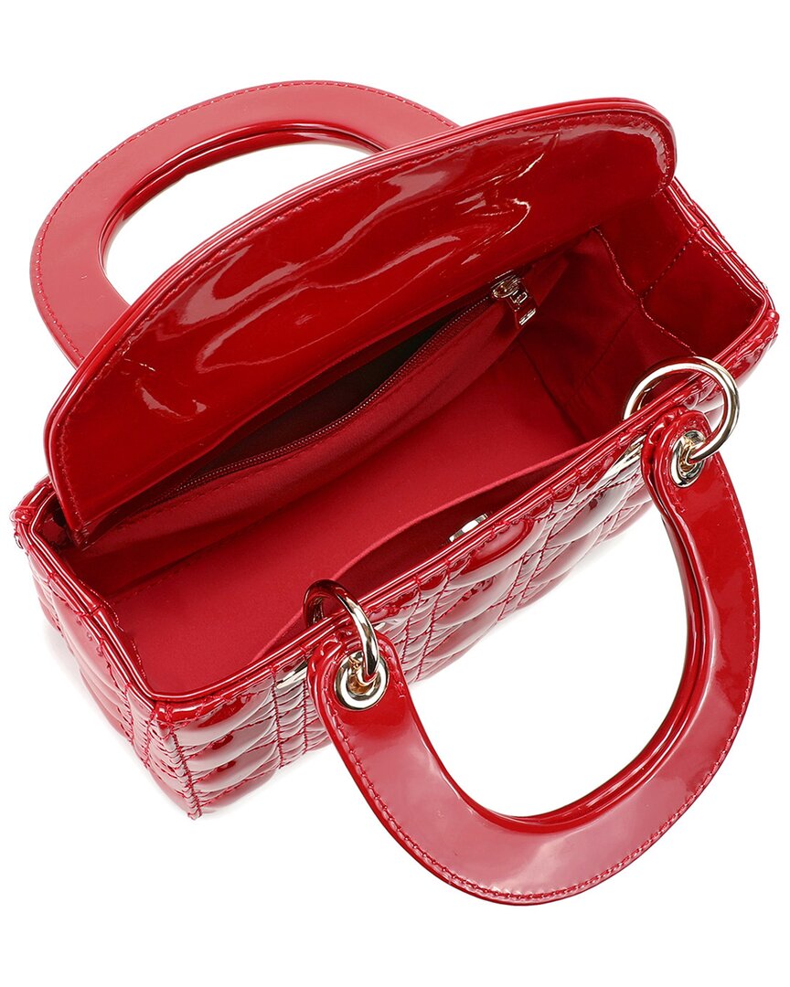 Tiffany & Fred Paris Mini Quilted Patent Satchel