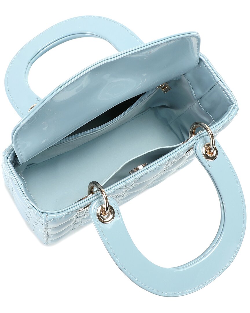 Tiffany & Fred Paris Mini Quilted Patent Satchel