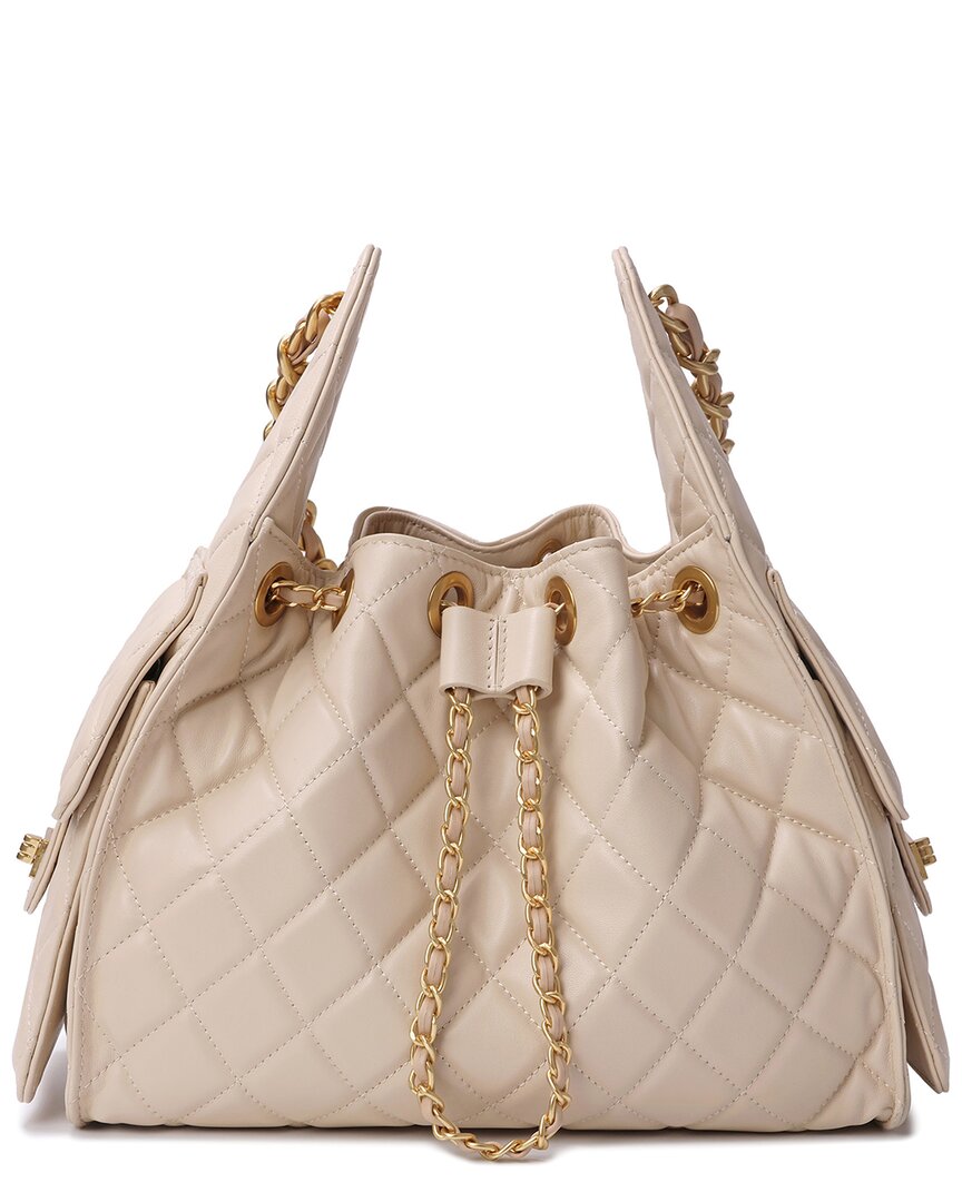 Tiffany & Fred Paris Quilted Leather Shoulder Bag
