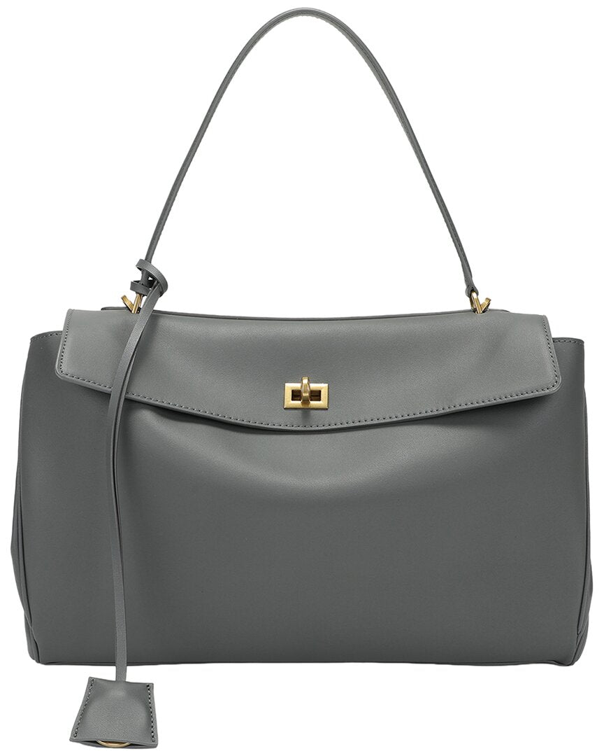 Tiffany & Fred Paris Large Smooth Leather Tote