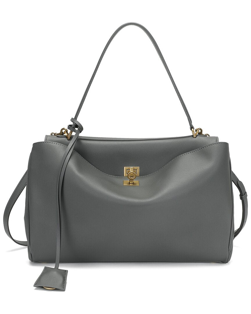 Tiffany & Fred Paris Large Smooth Leather Tote