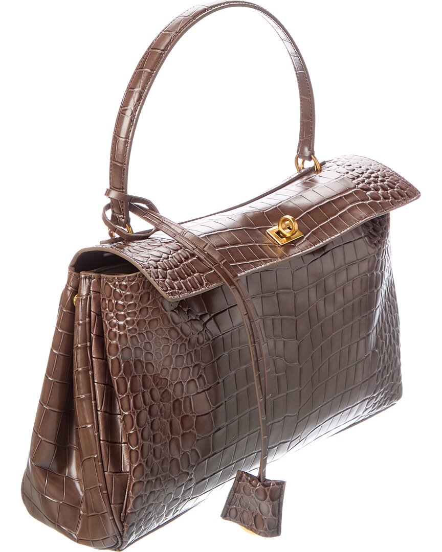 Tiffany & Fred Paris Large Smooth Leather Tote