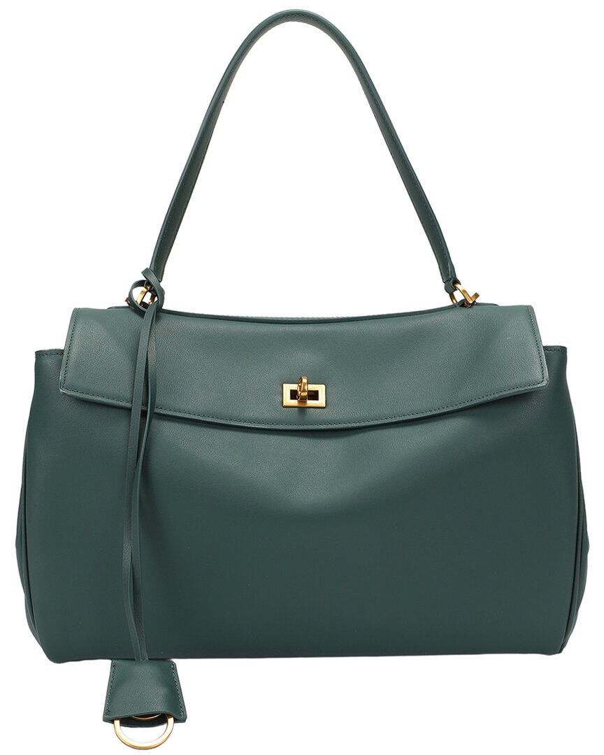 Tiffany & Fred Paris Large Smooth Leather Tote