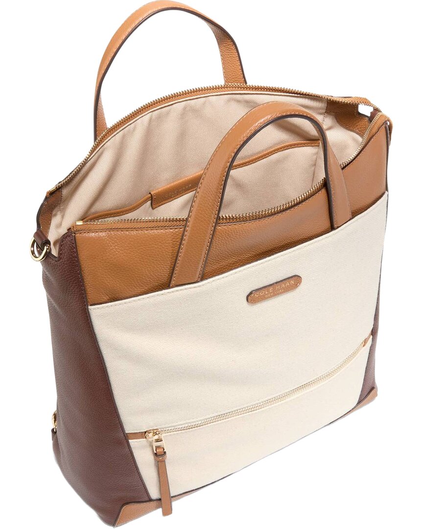 Cole Haan The Essential Leather & Canvas Backpack