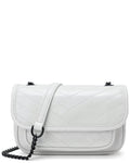Tiffany & Fred Paris Quilted Cracked Leather Crossbody