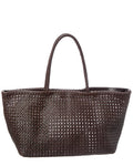 Madewell Large Leather Caning Tote