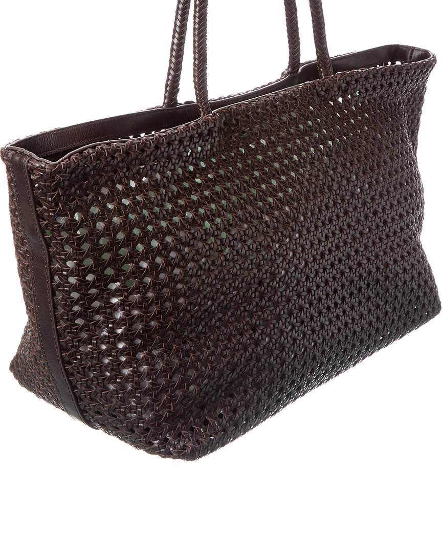 Madewell Large Leather Caning Tote
