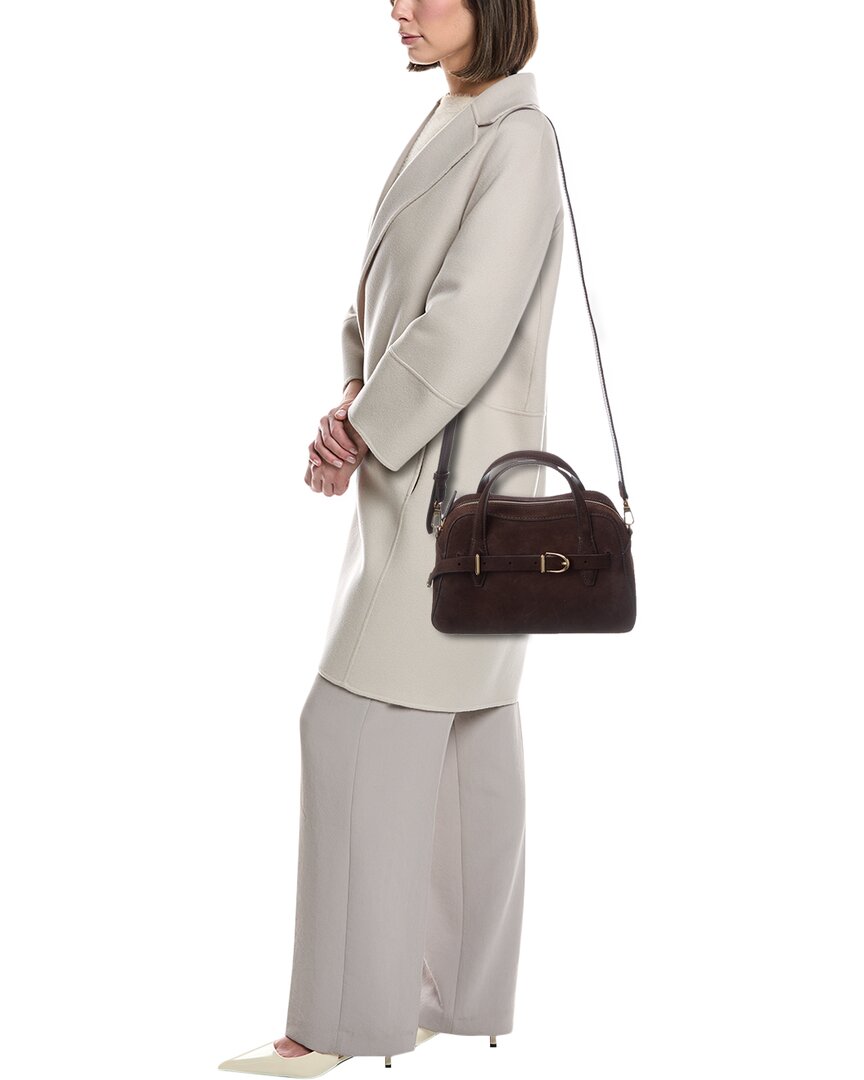 Madewell Soft Grain Suede Belted Satchel