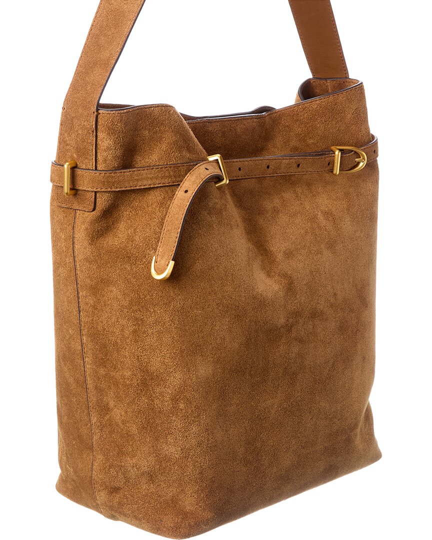 Madewell Suede Belted Essentials Bucket Tote