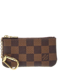Louis Vuitton Brown Damier Ebene Louis Vuitton Cles Pochette (  Pre-