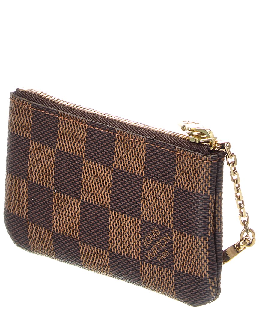 Louis Vuitton Brown Damier Ebene Louis Vuitton Cles Pochette (  Pre-