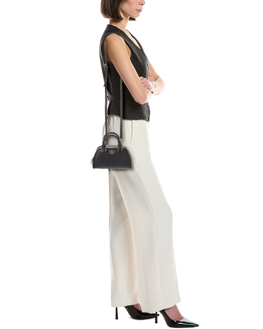 Valentino Vlogo Signature Mini Leather Shoulder Bag