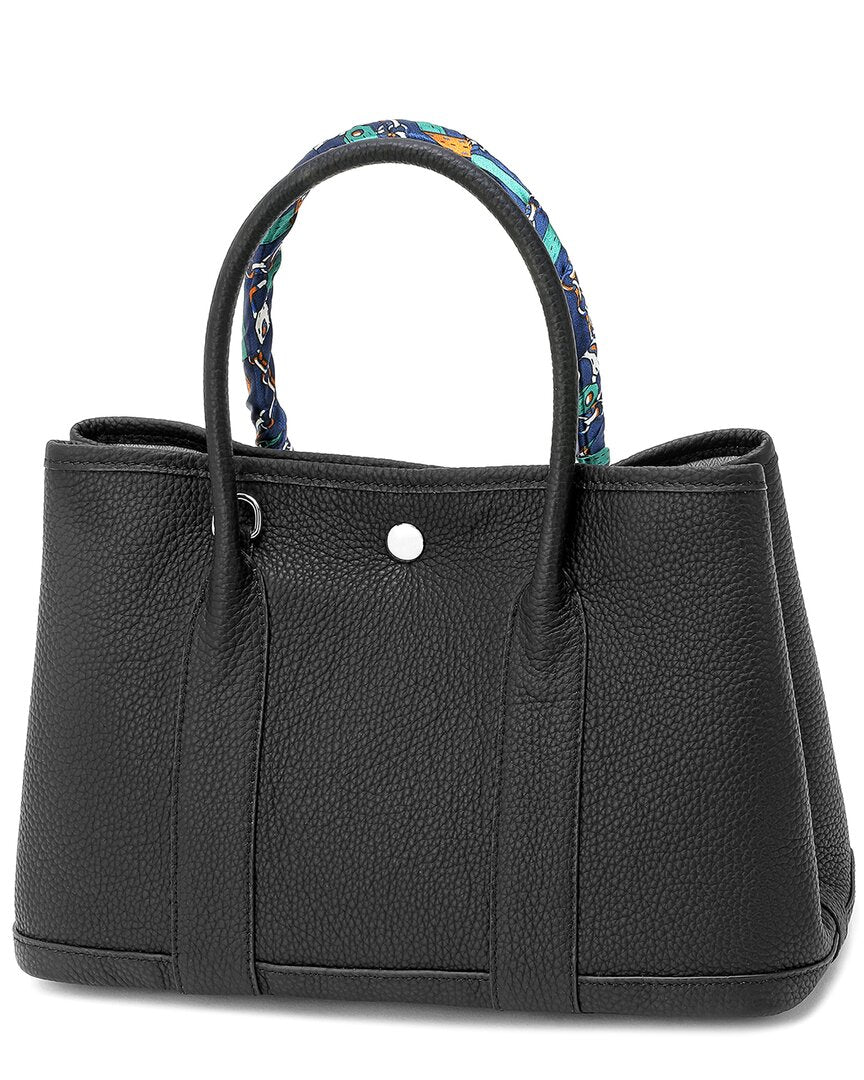 Tiffany & Fred Paris Fold-Over Smooth Leather Crossbody