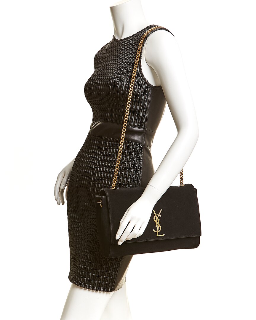 Saint Laurent Kate Reversible Leather & Suede Shoulder Bag