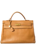 Hermès Naturelle Ardennes Leather Ardennes Kelly Retourne 40 (  Pre-