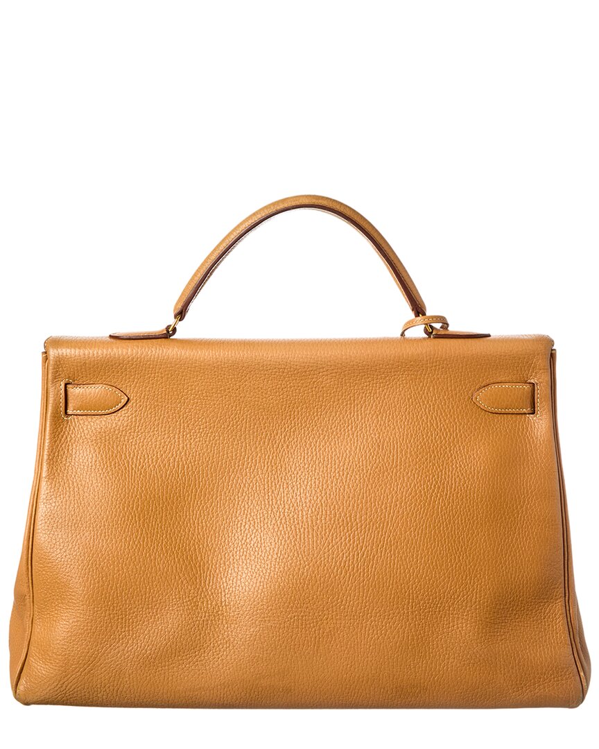 Hermès Naturelle Ardennes Leather Ardennes Kelly Retourne 40 (  Pre-