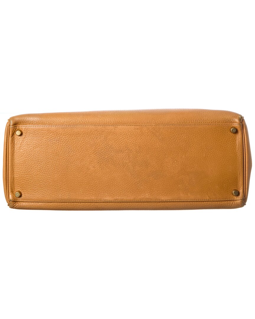 Hermès Naturelle Ardennes Leather Ardennes Kelly Retourne 40 (  Pre-