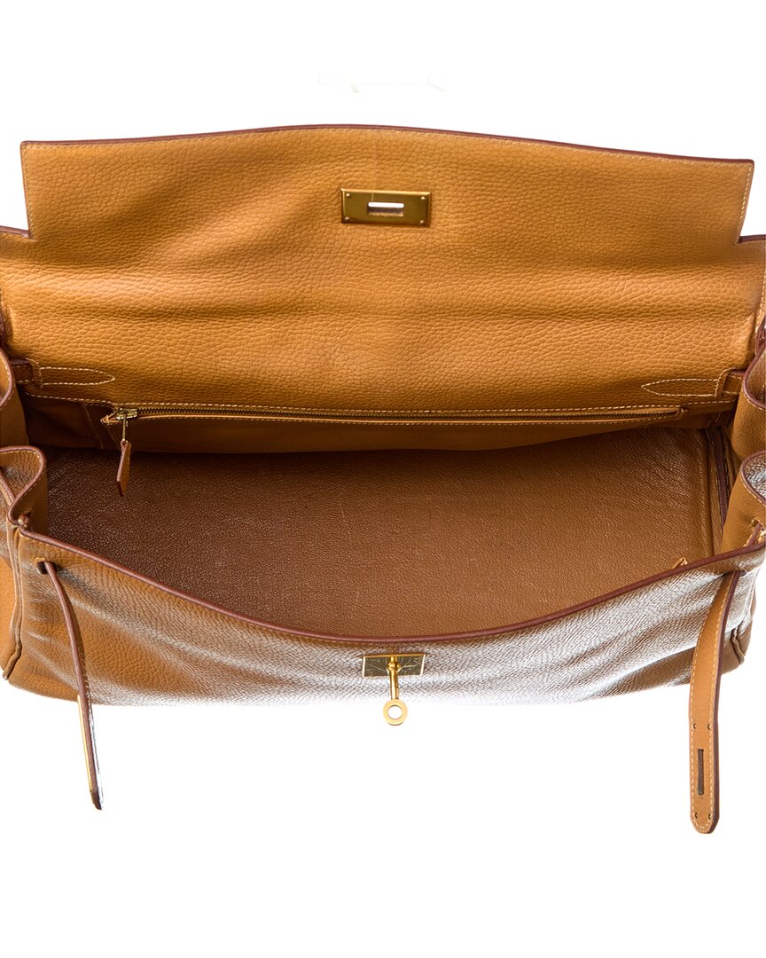 Hermès Naturelle Ardennes Leather Ardennes Kelly Retourne 40 (  Pre-