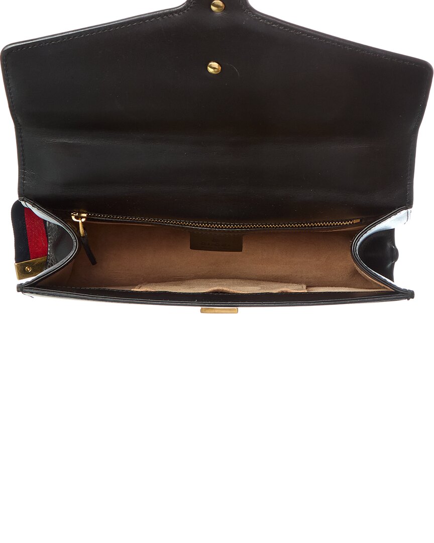 Gucci Black Calfskin Leather Small Sylvie Shoulder Bag (   )