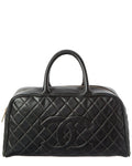 Chanel Black Caviar Leather Cambon Boston Bag Caviar (   )