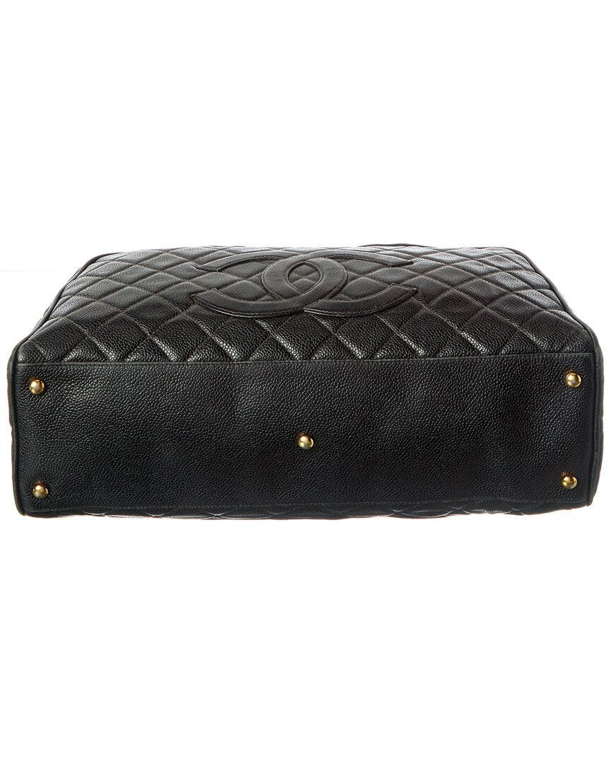 Chanel Black Caviar Leather Cambon Boston Bag Caviar (   )