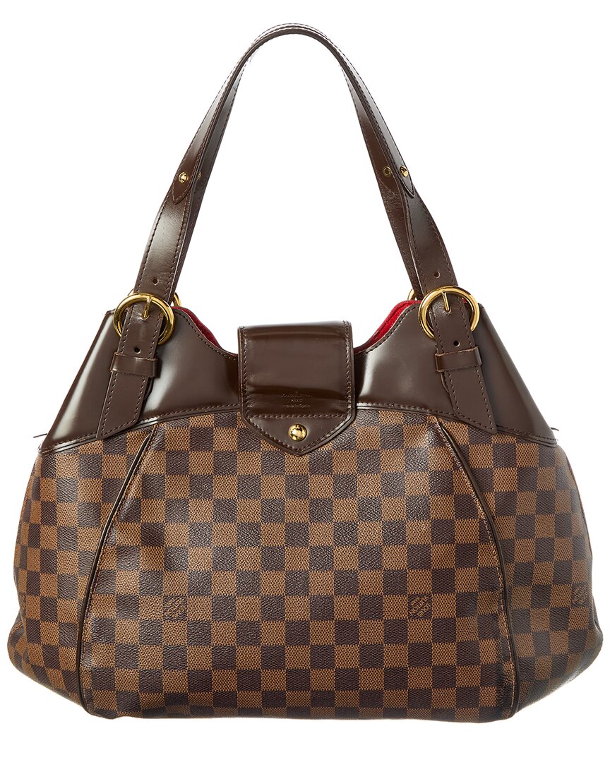 Louis Vuitton Brown Damier Ebene Coated Canvas Damier Ebene Sistina Gm