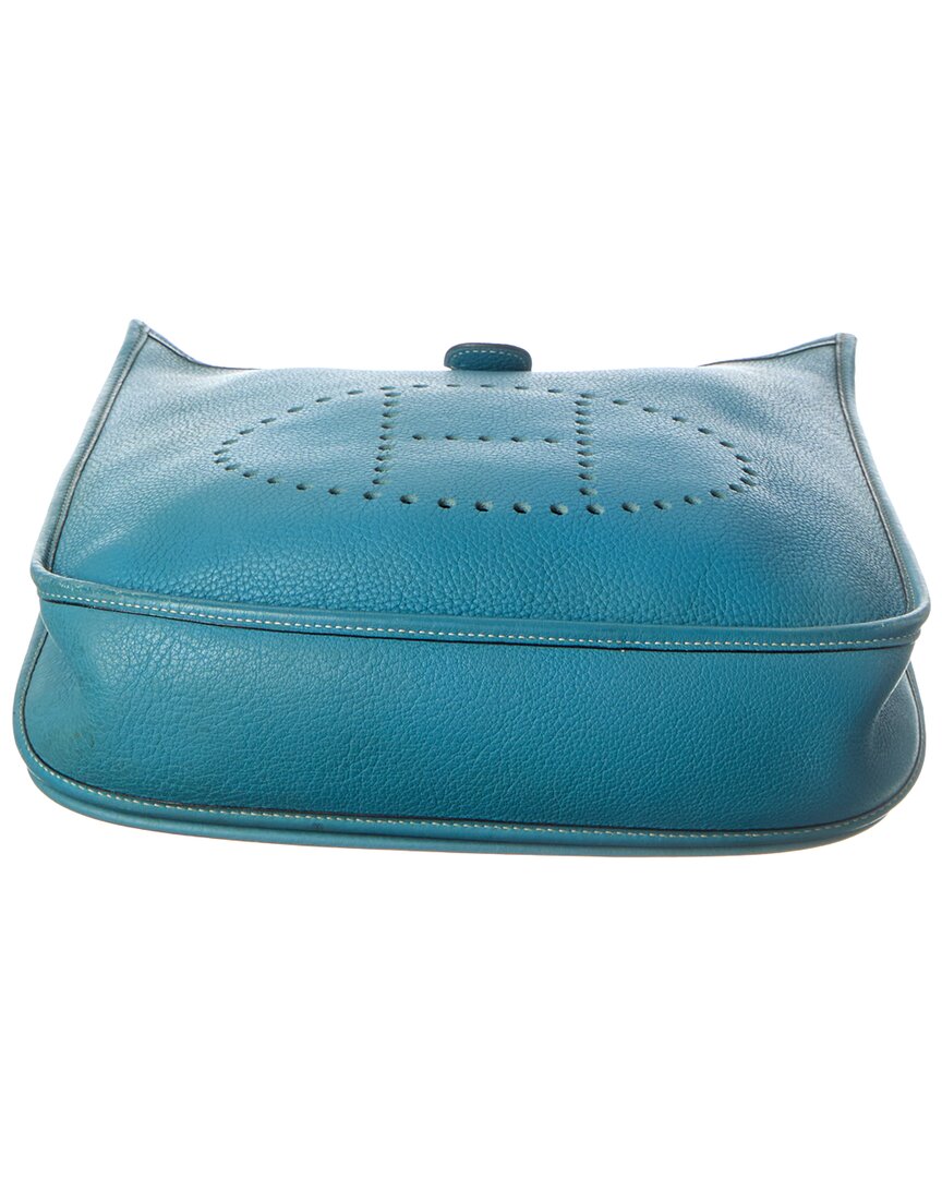 Hermès Blue Taurillon Clemence Leather Evelyne Ii (   )